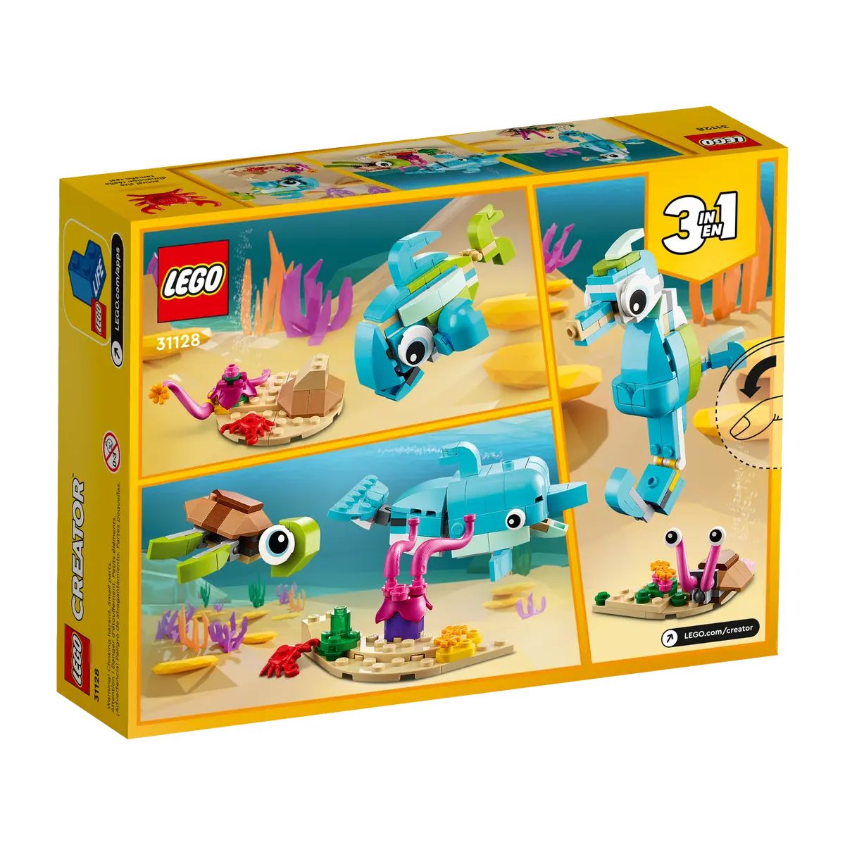 31128 | Dolphin and Turtle